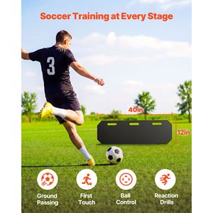 Rebondisseur de football portable en HDPE pour entraînement de frappe, 40 x 12, installation facile avec 3 angles réglables pour jeunes - Product Image 2