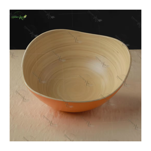 Ensemble de saladiers en bambou naturel écologique personnalisé fait à la main Réutilisable Léger Fabricant vietnamien Option jetable pour les fêtes - Product Image 1