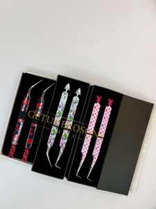 Puntas de acero inoxidable plateadas de 90 grados, anti-magnéticas, anti-estáticas, con revestimiento de papel de 10 mm para extensión de pestañas de volumen - Product Image 5