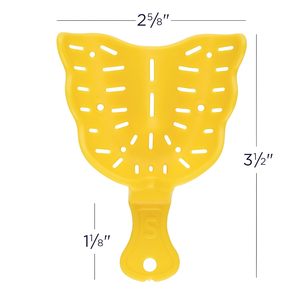 Kit professionnel de 12 porte-empreintes jetables perforées en plastique rigide pour prothèses dentaires, assortiment supérieur et inférieur - Product Image 4