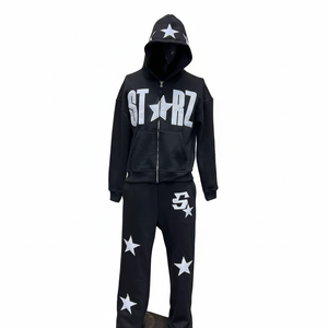 Nouveau survêtement zippé personnalisé avec logo, en molleton 100 % coton, confortable et respirant, pour homme – Collection 2026 - Product Image 5