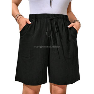 Pantalones cortos de lino para mujer para el verano cómodos durante todo el día elegantes y transpirables - Product Image 1