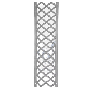 Pièces de portail de jardin en acier Jali gris, moulées sous pression, en argent de précision, style moderne, fabrication sur mesure, fabricant OEM, vente en gros, personnalisable - Product Image 1
