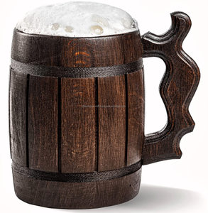 Taza de madera hecha a mano, vajilla rústica Natural para bebidas calientes y frías, taza de madera artesanal única - Product Image 2