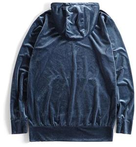 OEM Services 2026 Latest Custom Wholesale Bulk Order Velvet <b>Velour</b> Pullover Good Quality Men Embroidered Oversized Hoodies - Product Image 4