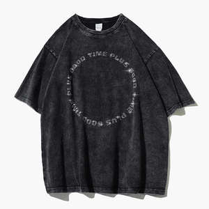 Camisetas de Hombre con Lavado Ácido, Tela de Algodón Premium, Estilo Urbano Vintage - Product Image 2