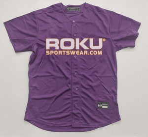 Conjunto Deportivo de Jersey de Béisbol con Cuello en V, Transpirable, con Logotipo Personalizado de Alta Calidad, 100% Poliéster, Tallas Grandes para Adultos - Product Image 3