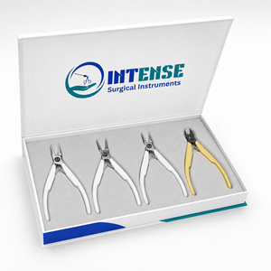 Juego de Pinzas de Joyería Profesionales de Cuatro Piezas, Herramientas de Corte y Moldeado de Precisión con Mangos Ergonómicos - Product Image 6