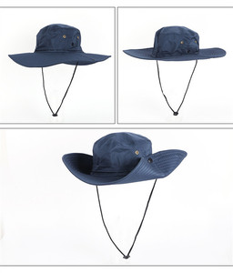 Sombrero de Pesca Casual Estampado para Exteriores, de Ala Ancha, Transpirable, con Protección UV, Ajustable, Tipo Bucket - Product Image 2