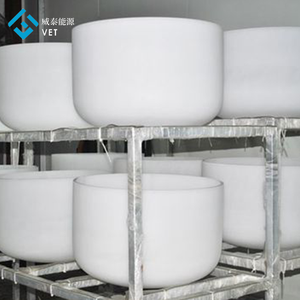 Yarı iletken ve güneş endüstrisi için yüksek saflıkta kaynaşmış kuvars potası yüksek sıcaklık erime uygulamaları - Product Image 4