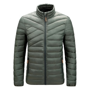 Chaqueta acolchada para hombre, talla grande, duradera, con cuello alto, cálida, informal, de algodón. - Product Image 2