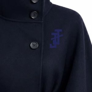 Jack and Jill <b>Women</b>’s <b>Cape</b> Trench <b>Coat</b> Stand Collar Button Front Belted Waist Elegant Long Outerwear Stylish Casual Formal - Product Image 3