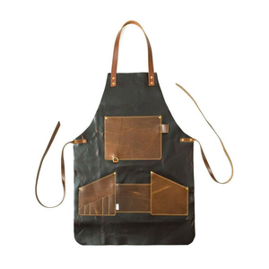 High Quality Cross Back Strap Design Waist <b>Apron</b> Comfortable Durable Leather for Heavy Duty <b>Work</b> for Barbers Cleaning Tool Users - Product Image 4