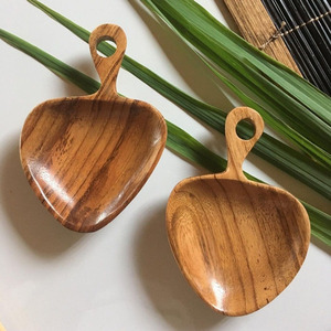 Plateau en bois écologique de style bohème, peint à la main, en forme de cœur, décoration de luxe, assiettes, rangement pour chocolat, fabriqué au Vietnam - Product Image 5