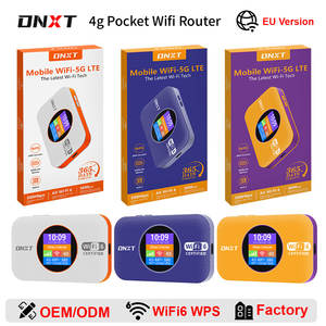 DNXT Wifi Móvil Wifi6 300Mbps, Wi-Fi de Bolsillo, WPS, LCD, Puntos de Acceso Wi-Fi Portátiles, 3000mAh, Wi-Fi Gratuito Portátil para Viajes - Product Image 1