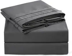 Pure Cotton Luxury Plain Percale 300TC Eco-Friendly Grade Breathable 4-Piece Bedding <b>Sheet</b> Set Hotel Home Use <b>Flat</b> <b>Fitted</b> - Product Image 4