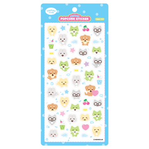 [HIHI Club] Popcorn Stickers Hihi Today Korean Cute Character Sticker Sheet Diary Planner Laptop Phone Bulk Distributor Wholesal - Product Image 1