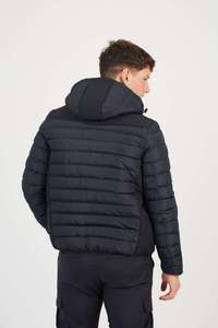 Chaqueta Acolchada con Capucha y Logotipo Personalizado al por Mayor, Chaqueta de Invierno Ligera, Cortavientos y Cálida para Hombre, con Bolsillos - Product Image 2