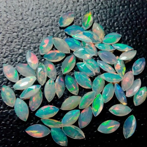 6mm 12mm naturel blanc éthiopien opale à facettes Marquise Cut certifié pierres précieuses en vrac qualité supérieure fabricant de bijoux personnalisés - Product Image 2