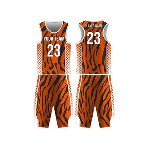 Ensemble de maillots de basket personnalisés, col en V, sans manches, impression sublimée, unisexe, adulte, respirant, coupe athlétique, motif peint à la main - Product Image 5