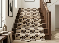 Factory Supply Custom Modern Circle Pattern Hallway Runner Rug Hand Tufted Luxury Long Corridor Carpet Manufacturer Wool/Cotton