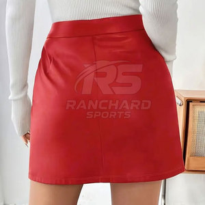 Women Genuine Leather Casual Midi <b>Skirt</b> High Waist Pencil Party <b>Office</b> Wear Smooth Elegant Fashion Modern Daily Design - Product Image 2