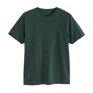 เสื้อยืดแขนสั้นสีแดงเบอร์กันดีสำหรับผู้ชาย คอกลม ทรงปกติ ผ้าเจอร์ซีย์ถัก 100% ผ้าฝ้าย ดีไซน์เรียบ - Product Image 4