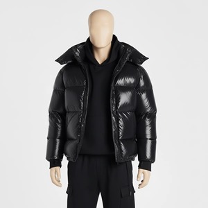 Customer Demand Best Manufacturer Cheap Price Men Leather puffy Jacket Wholesale Custom <b>Label</b> Hot Fashion Men Leather Jacket - Product Image 4