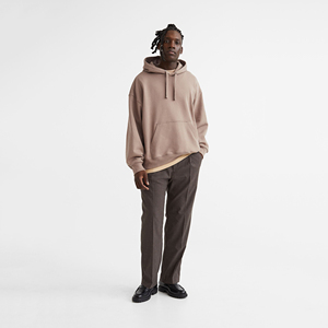 Sudadera con Capucha Básica para Hombre, de Algodón y Felpa, Tejido Suave, Cómoda, Informal, para Invierno, con Bolsillo, Perfecta para Uso Diario - Product Image 4