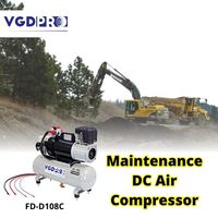 Compresseur d'air Portable 12V 8L réservoir haute efficacité Long Cycle de service Auto coupe Piston compresseur industriel sans huile résistant aux intempéries