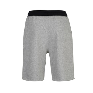 Shorts Bermuda Homme Gris en Coton de Haute Qualité avec Cordon de Serrage à la Taille, Style Décontracté, Couleur Unie, Tissu Tricoté, Longueur Mi-Cuisse - Product Image 2