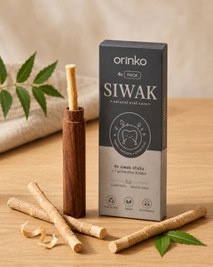 ชุดทำความสะอาดฟันสมุนไพรพรีเมียม Natural Orinko Siwak Miswak แบบแท่ง แพ็ค 4 ชิ้น พร้อมบริการผลิตแบบ OEM พร้อมโลโก้ส่วนตัว - Product Image 6