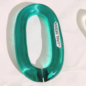 Chaîne en résine de couleur personnalisée pour la décoration murale, maillons de chaîne tendance, belles chaînes colorées amovibles pour le Nouvel An - Product Image 4