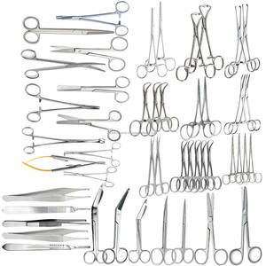 Juego de Instrumentos de Cirugía General Veterinaria, 51 Piezas, Kit Quirúrgico de Acero Inoxidable, CE ISO, Manual Profesional, Kit Quirúrgico Completo - Product Image 1