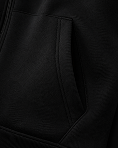 Sudadera con capucha corta para hombre, estilo casual de invierno, con cremallera, corte holgado, transpirable, ecológica, de secado rápido, anti-pilling, de algodón suave. - Product Image 4