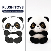 Vente directe d'usine, jouets en peluche unisexes, panda personnalisé, jouets en peluche personnalisés avec rembourrage en coton PP