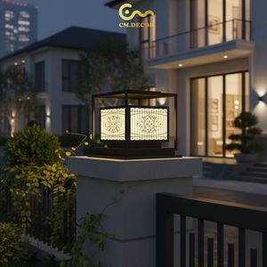 Lámpara de poste LED de luz constante CM Decor para exteriores/paredes/villas/jardines, de acero/inoxidable, 1 año de garantía, Vietnam, AC 220V (±10%) 300 lm - Product Image 5