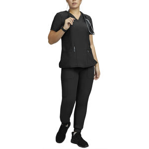 2026 Classic Medical Scrubs Uniform Nurses Wear Wholesale Knitted High Quality Customized Scrub <b>Set</b> OEM Serviced Pakistan Made - Product Image 6
