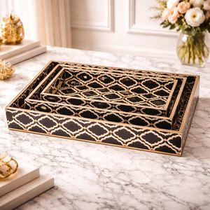 Kitchen Organizer Mango Wooden Rectangular <b>Tray</b> Printed Wooden Serving <b>Tray</b> <b>for</b> Home <b>Decor</b> and Kitchenware At Lowest Price - Product Image 6
