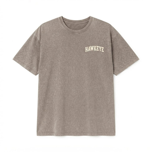 เสื้อยืดครอปท็อปทรงโอเวอร์ไซส์ผ้าฝ้ายน้ำหนักเบาสไตล์วินเทจสำหรับฤดูร้อน พิมพ์ลายกราฟิก ล้างสีแบบแอซิดวอช รับสกรีนโลโก้ สำหรับผู้หญิง - Product Image 5