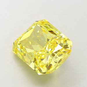 Diamant de laboratoire CVD de 7,52 carats, couleur jaune vif fantaisie, clarté VS1, taille Radiant, certifié IGI - Product Image 5