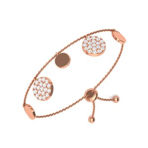 Bracelet délicat et raffiné en argent sterling avec breloques pendantes et chaîne ajustable pour femmes, idéal pour les cadeaux, les mariages et le quotidien. - Product Image 5