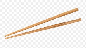 Minimalist Wooden <b>Chopsticks</b> Round Matte Finish <b>Reusable</b> Set for Asian Dinners By Handmade Collection - Product Image 5