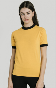 Camiseta de Manga Corta para Mujer, Tejido de Punto de Poliéster/Algodón, Secado Rápido, Transpirable, Estampado Vintage, Logotipo Bordado, Corte Ajustado, Verano - Product Image 2