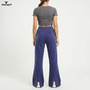 High Quality New Arrival Customized Color Women Flare Eco-Friendly Quick Dry Casual Winter Flared Sweatpants Cotton for Women - Product Image 2