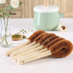 Kitchen bathroom cleaning <b>brush</b> coconut fiber <b>scrubbing</b> <b>brushes</b> great choice coir wash scrubbers - Product Image 5