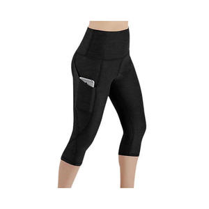 Leggings de yoga taille haute respirants sans couture, collants de sport ajourés avec empiècements en maille, pantalons de compression pour la course, vêtements de sport personnalisés OEM - Product Image 6