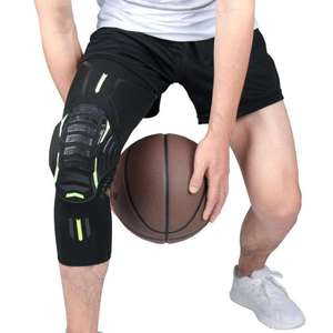 Genouillère de compression longue antidérapante personnalisée pour le basketball et le football, avec rembourrage en silicone pour la protection des articulations et l'évitement des collisions - Product Image 3