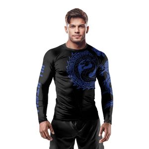 เสื้อแรชการ์ดแบบยูนิเซ็กซ์ OEM สั่งทำพิเศษ UPF 50 สำหรับทีม ป้องกันรังสียูวี ระบายอากาศ ป้องกันกลิ่น ผลิตจากโพลีเอสเตอร์แบบรัดรูป ขายส่งจากโรงงาน OEM - Product Image 2