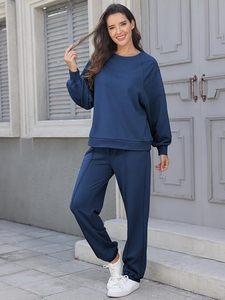 Conjunto de Sudadera con Capucha Oversize y Pantalones de Chándal de Forro Polar Premium para Mujer, Conjunto Deportivo de Sudadera con Capucha y Pantalones de Chándal para Mujer - Product Image 5